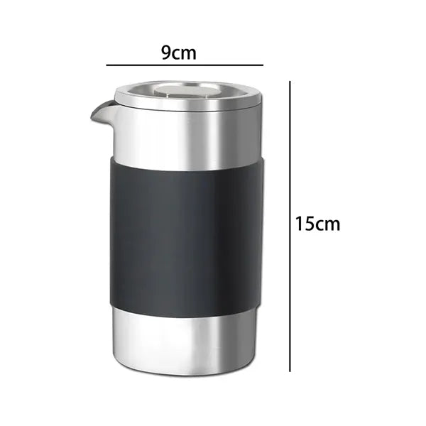 Stainless Steel Press Coffee & Tea Maker w/ Silicone Grip