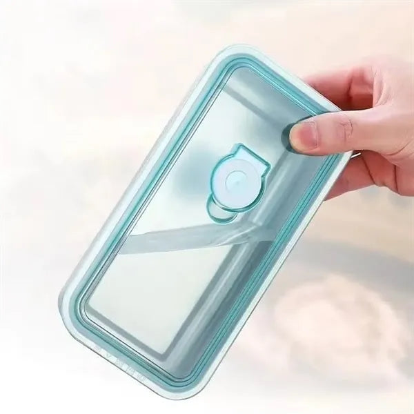 2-Compartment 304 Stainless Steel Container w/ Sealing Lid