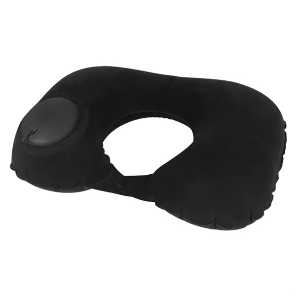 Logo Press Inflatable Portable Outdoor Neck Pillow