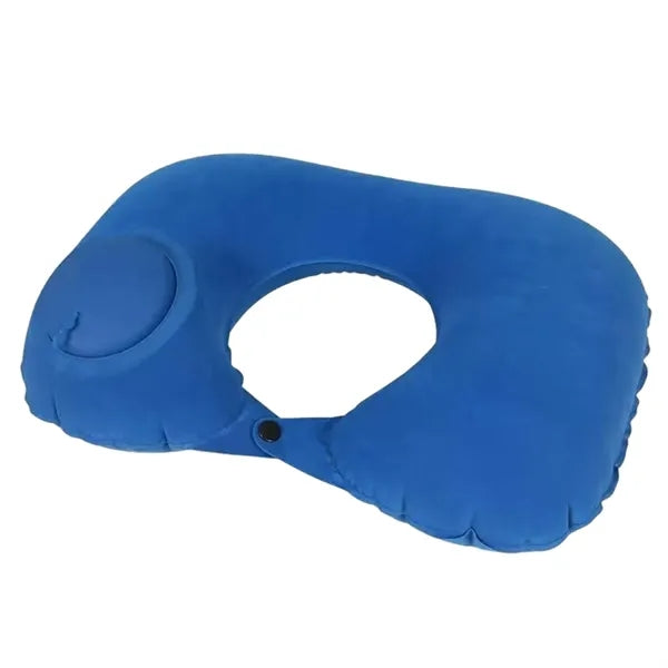 Logo Press Inflatable Portable Outdoor Neck Pillow