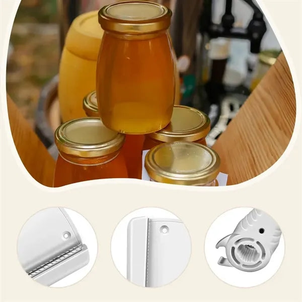 2-in-1 Manual Jar Opener&Bottle Cap Remover Tool for Seniors