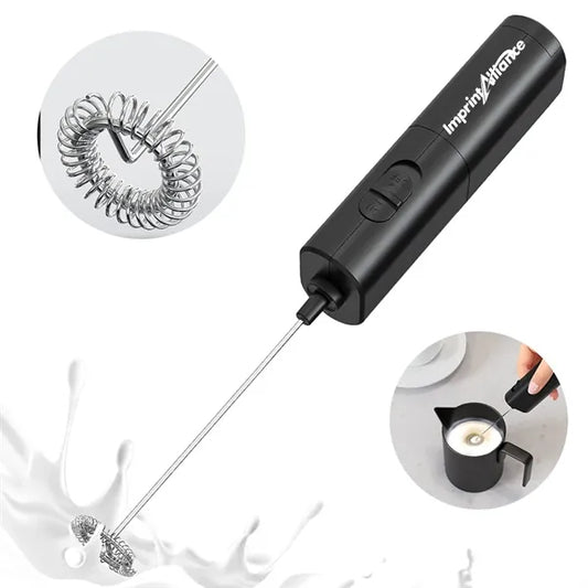 Portable Handheld Electric Milk Frother & Mini Drink Whisk