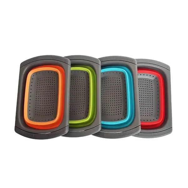 Collapsible Over-the-Sink Colander&Strainer Basket w/Handles