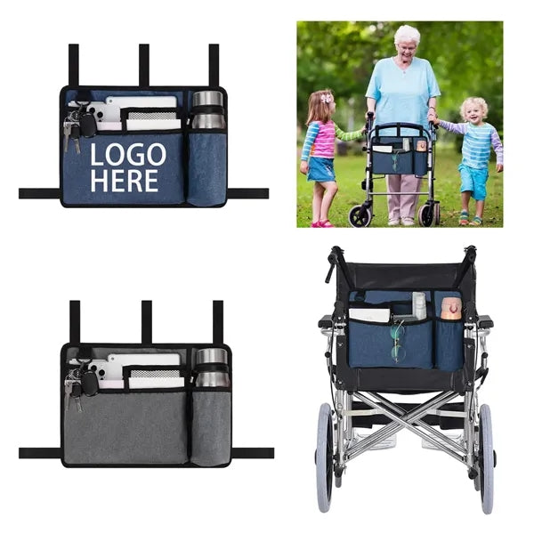 Multi Pocket Walking Rollators Armrest Bag