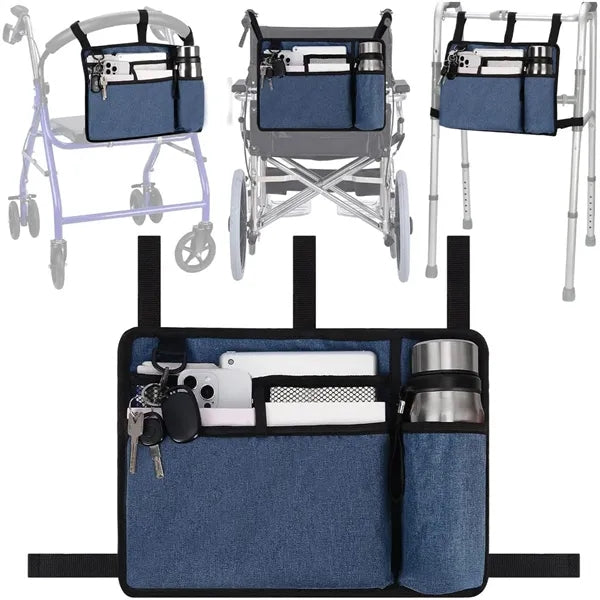 Multi Pocket Walking Rollators Armrest Bag