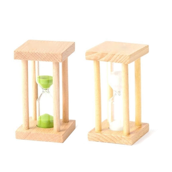 5min Wooden Frame Square Hourglass