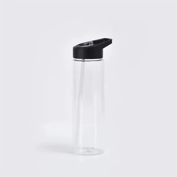 25oz Plastic Integrated Straw Carry Loop Sport Water Bottle