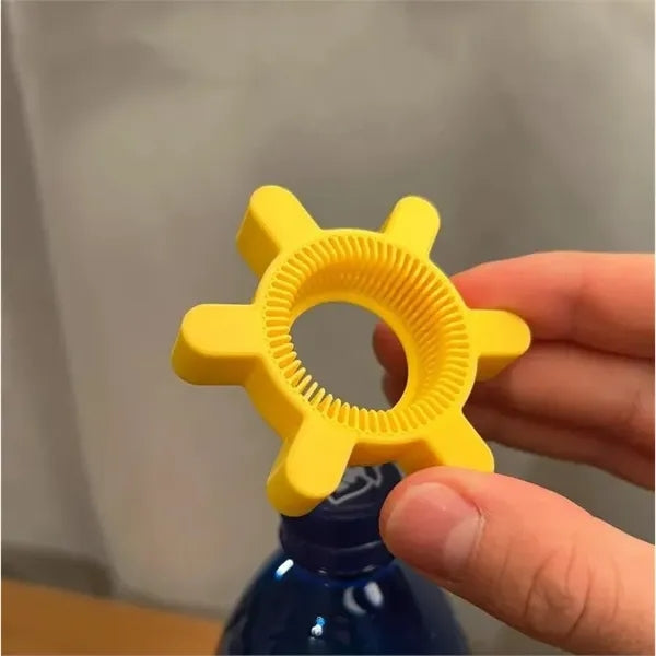 Multi Function Rotary Bottle Opener, Yellow Plastic Bar Tool