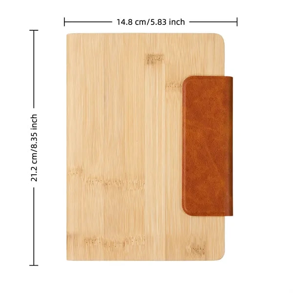 Bamboo Notebook with Leather Strap Eco Journal