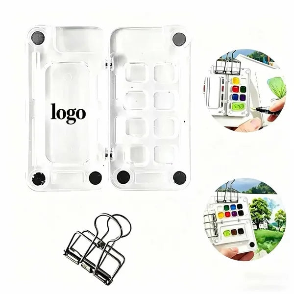Mini 8-Color Acrylic Watercolor Palette Box