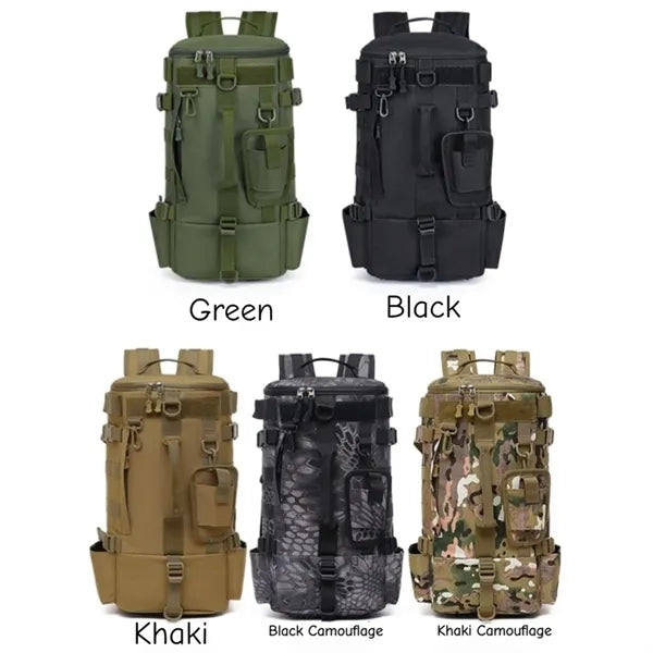 Fishing Tackle Backpack with Multi Rod Holders Tool Pockets