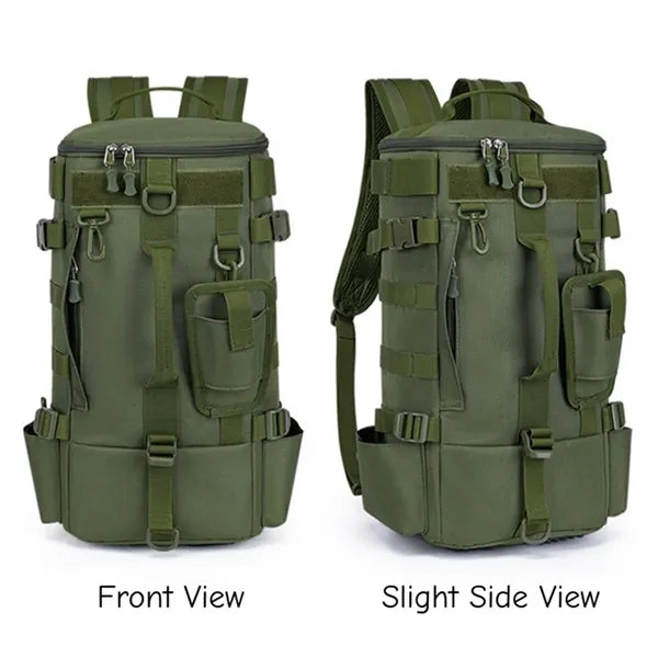 Fishing Tackle Backpack with Multi Rod Holders Tool Pockets