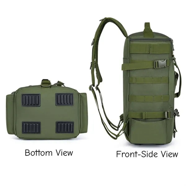 Fishing Tackle Backpack with Multi Rod Holders Tool Pockets