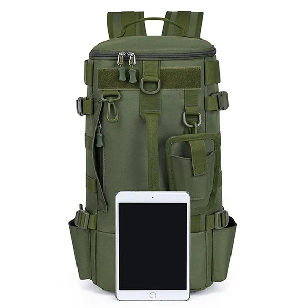 Fishing Tackle Backpack with Multi Rod Holders Tool Pockets