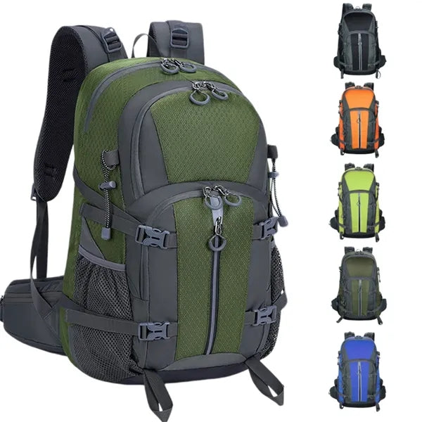 40L Water Resistant Hiking Backpack with Padded Straps