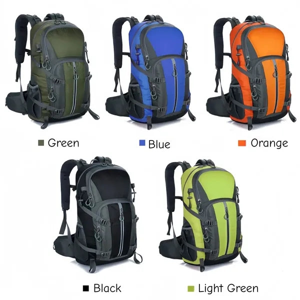 40L Water Resistant Hiking Backpack with Padded Straps