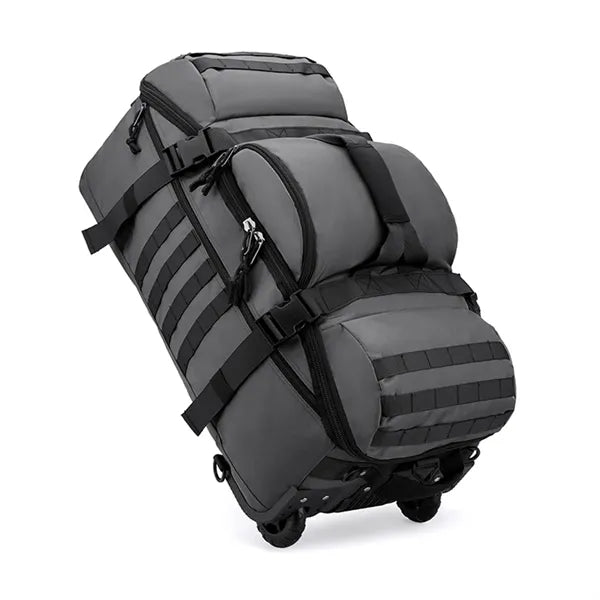 80L Wheeled Tactical Travel Backpack Multiple Compartments
