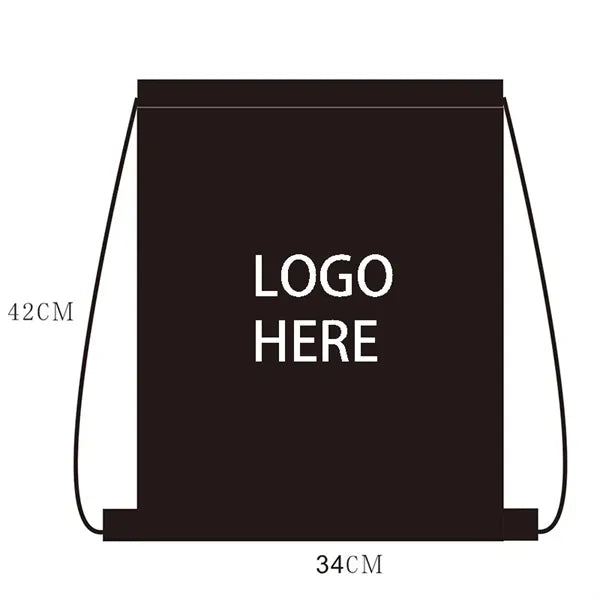 420D Strong Polyester Drawstring Sportpack 13 1/2x16 1/2"
