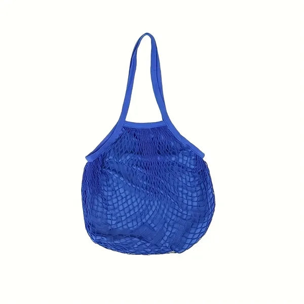 Cotton Canvas Mesh Market Tote Bag