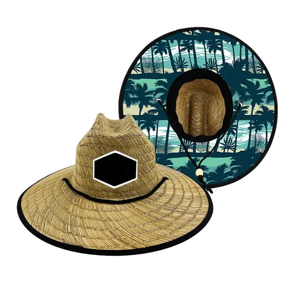 Unisex Straw Sun Hat Wide Brim