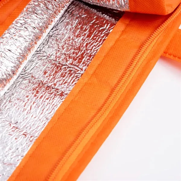 Zippered Non-Woven Tote Bag with Front Pocket