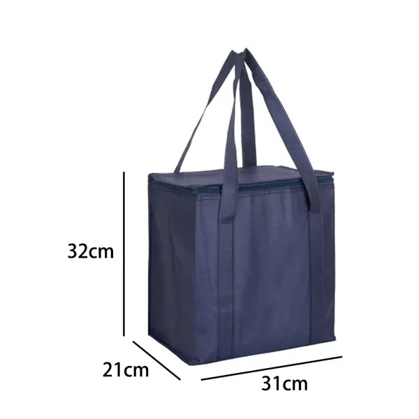 Insulated Non-Woven Cooler Bag with Zipper Closure