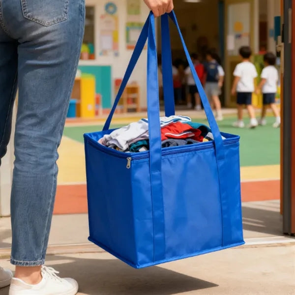 Insulated Non-Woven Cooler Bag with Zipper Closure