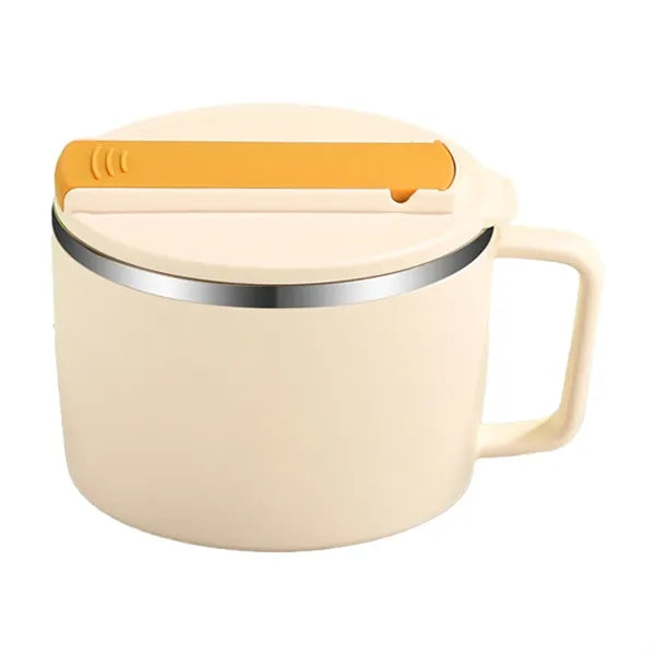 304 Stainless Steel Insulated Noodle Bowl With Lid