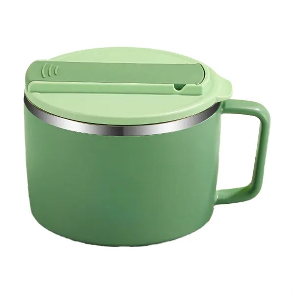 304 Stainless Steel Insulated Noodle Bowl With Lid