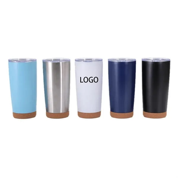 20 Oz Cork Base Stainless Steel Tumbler