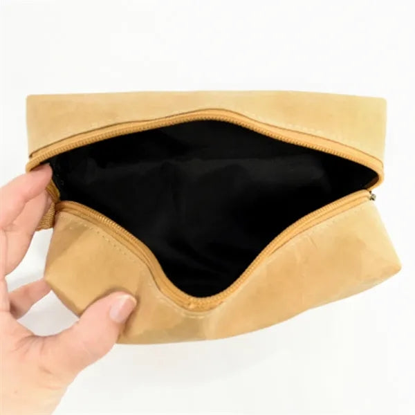 Eco Tyvek Paper Cosmetic Bag with Zipper Closure