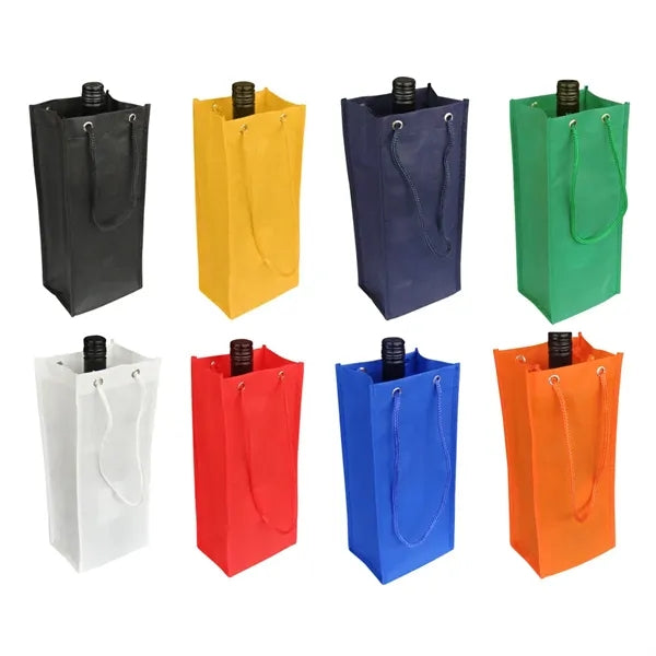 Non-Woven Wine Tote Bag with Rope Handles
