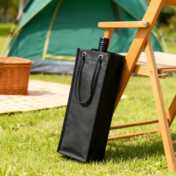 Non-Woven Wine Tote Bag with Rope Handles