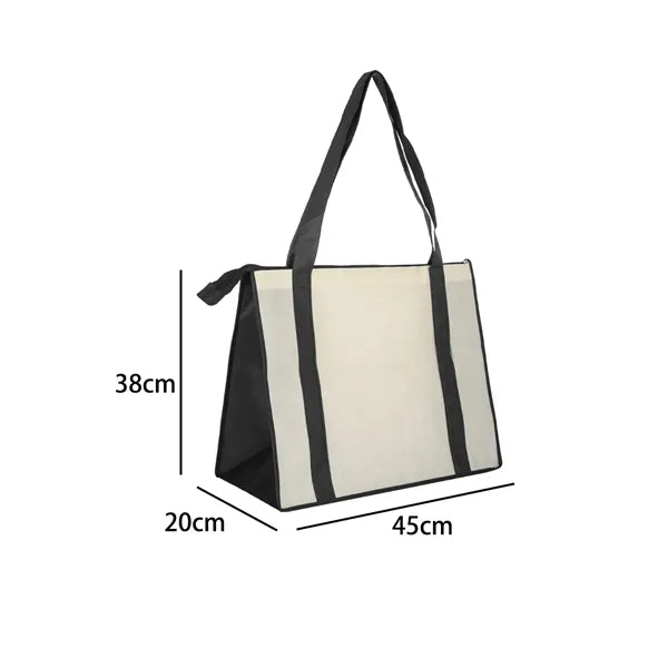 Two Tone Non Woven Tote Bag with Long Handles