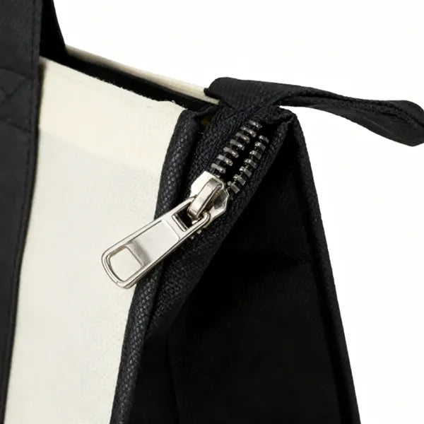 Two Tone Non Woven Tote Bag with Long Handles
