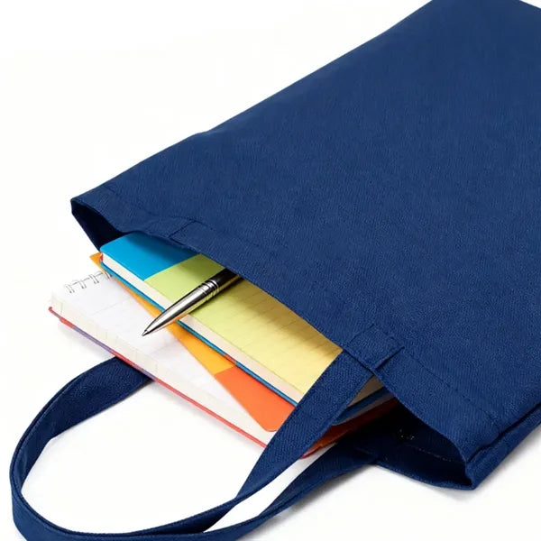 Foldable Canvas Tote Bag with Matching Pouch