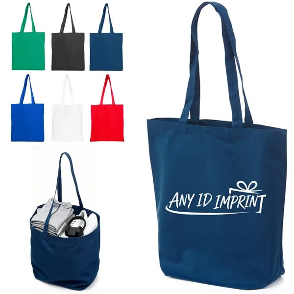 Solid Color Cotton Tote Bag for Promotions