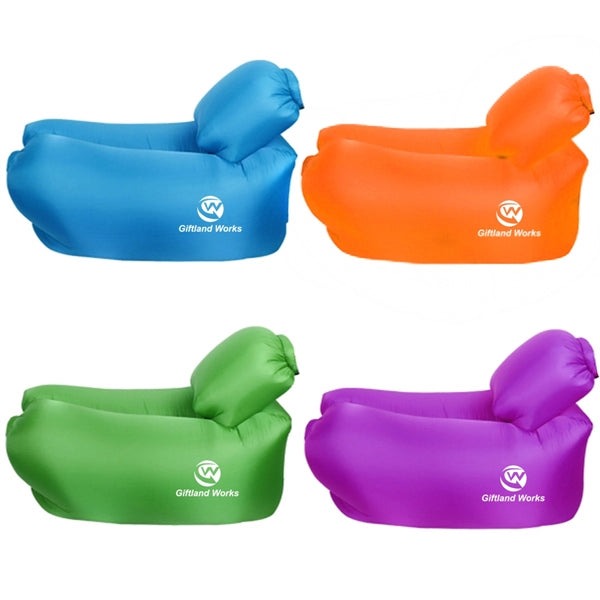 Inflatable Portable Air Couch Beach Lounger with Pillow