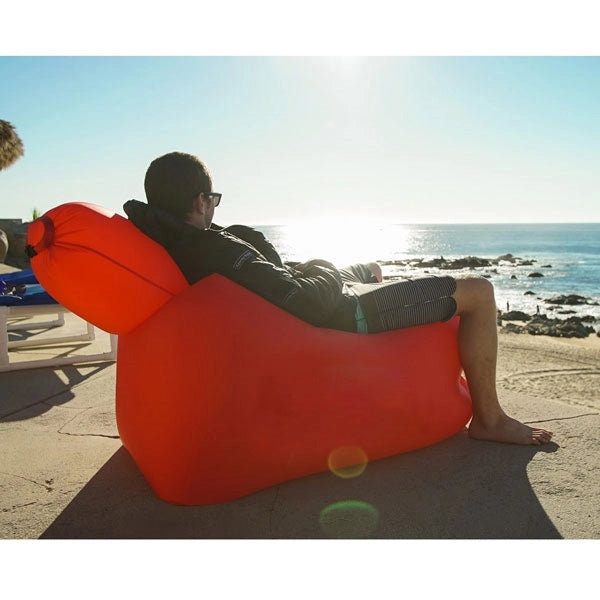 Inflatable Portable Air Couch Beach Lounger with Pillow