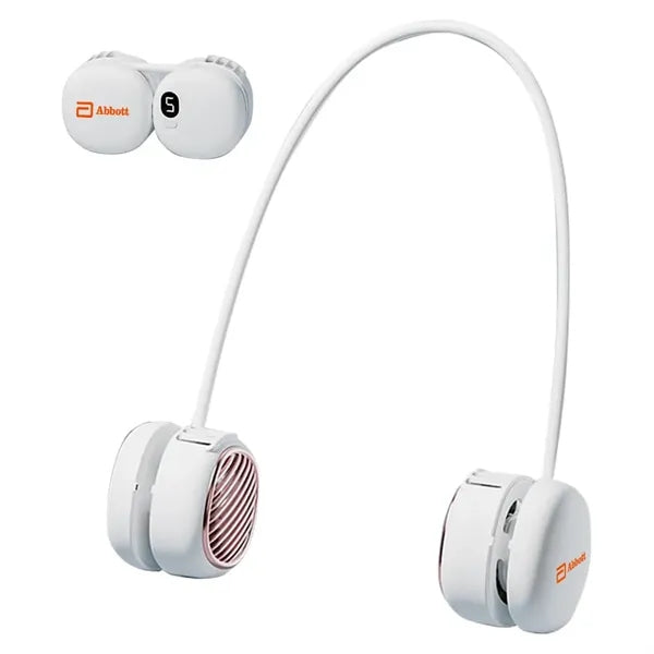 Bladeless Neck Fan Lightweight, USB Rechargeable, 5-Speed