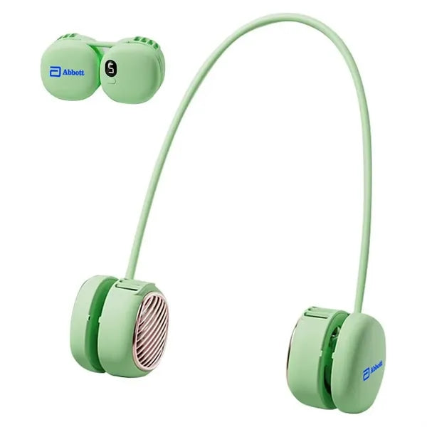 Bladeless Neck Fan Lightweight, USB Rechargeable, 5-Speed