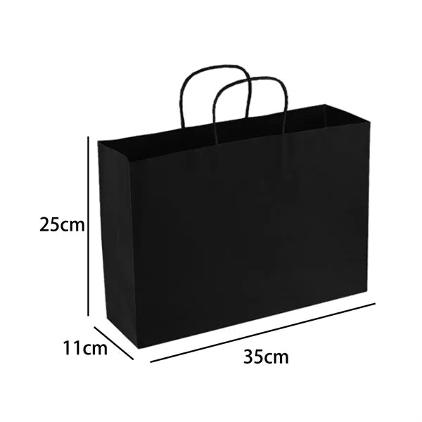 Recycled Kraft Paper Shopping Bag with Twisted Handles