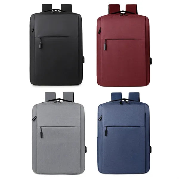 15L Slim USB Laptop Backpack with Anti-Theft Design