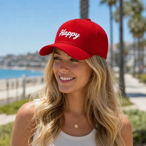 Cotton embroidered baseball cap