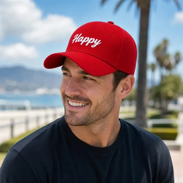 Cotton embroidered baseball cap