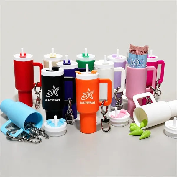 Mini Cup customized Tumbler Keychain Handbag Bag Accessories