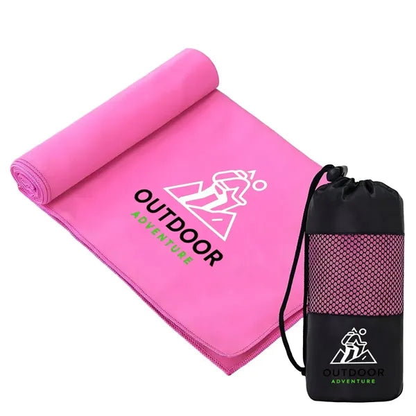 Logo Microfiber Towel Quick Dry Sports Beach