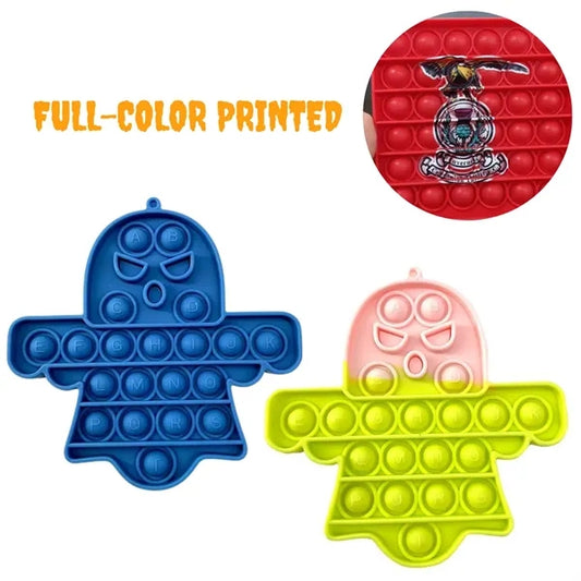 Halloween Ghost - Pop It Fidget Toy Full color