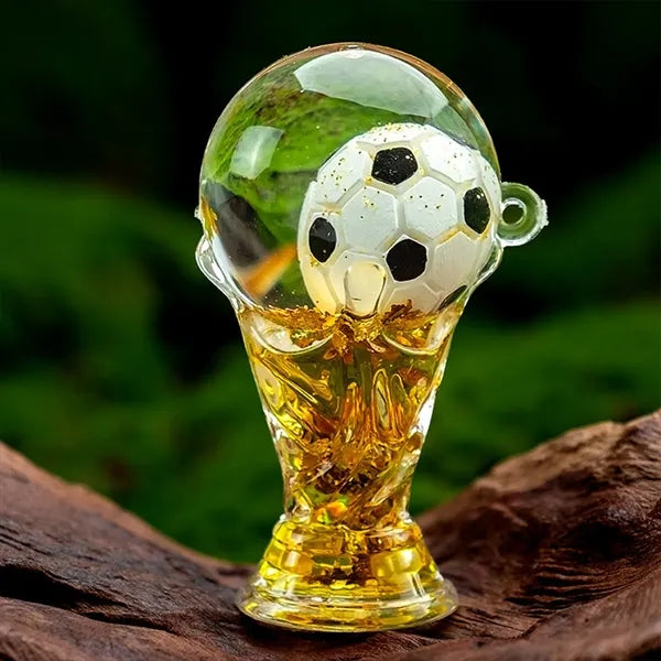 World Cup Sand Keychain-Jules Rimet Trophy Football Design