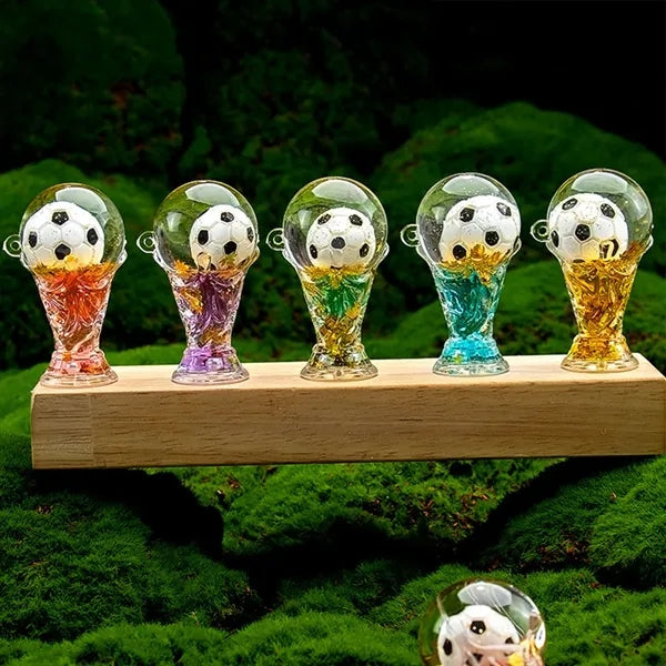 World Cup Sand Keychain-Jules Rimet Trophy Football Design